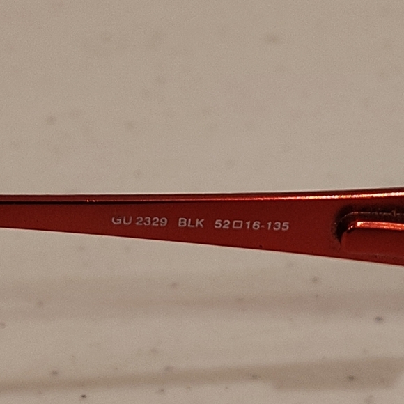 Guess GU 2329 Black Rectangular Eyeglasses Frames 52-16-135 - Picture 6 of 9